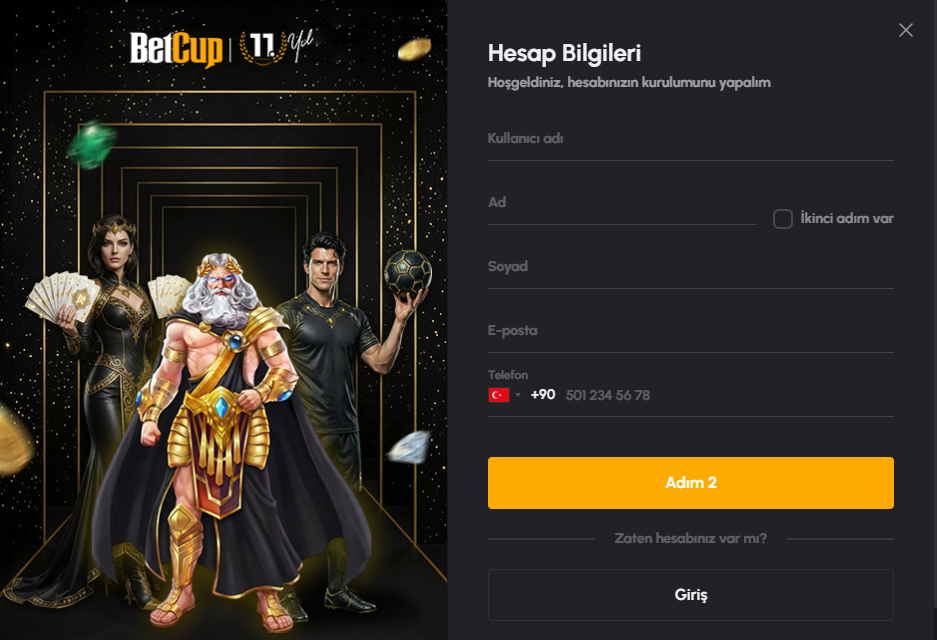 Betcup Üyelik Nasıl Yapılır
